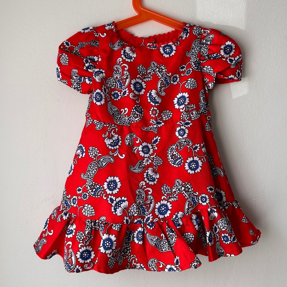 Janie and Jack Red Floral Dress